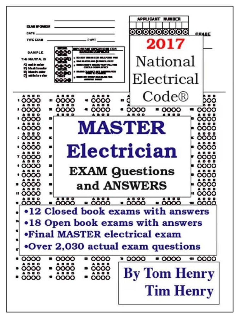 2017 NEC Electrician Master Exam Questions and Answers by Tom Henry